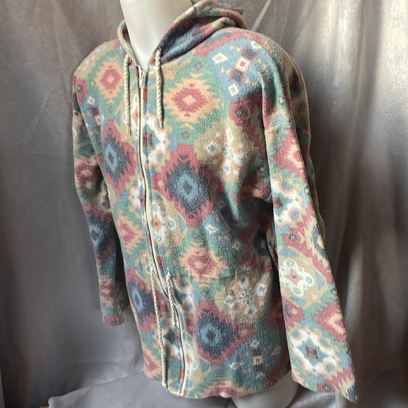 Fleece zip up hoodie. Size medium - Picture 2 of 3